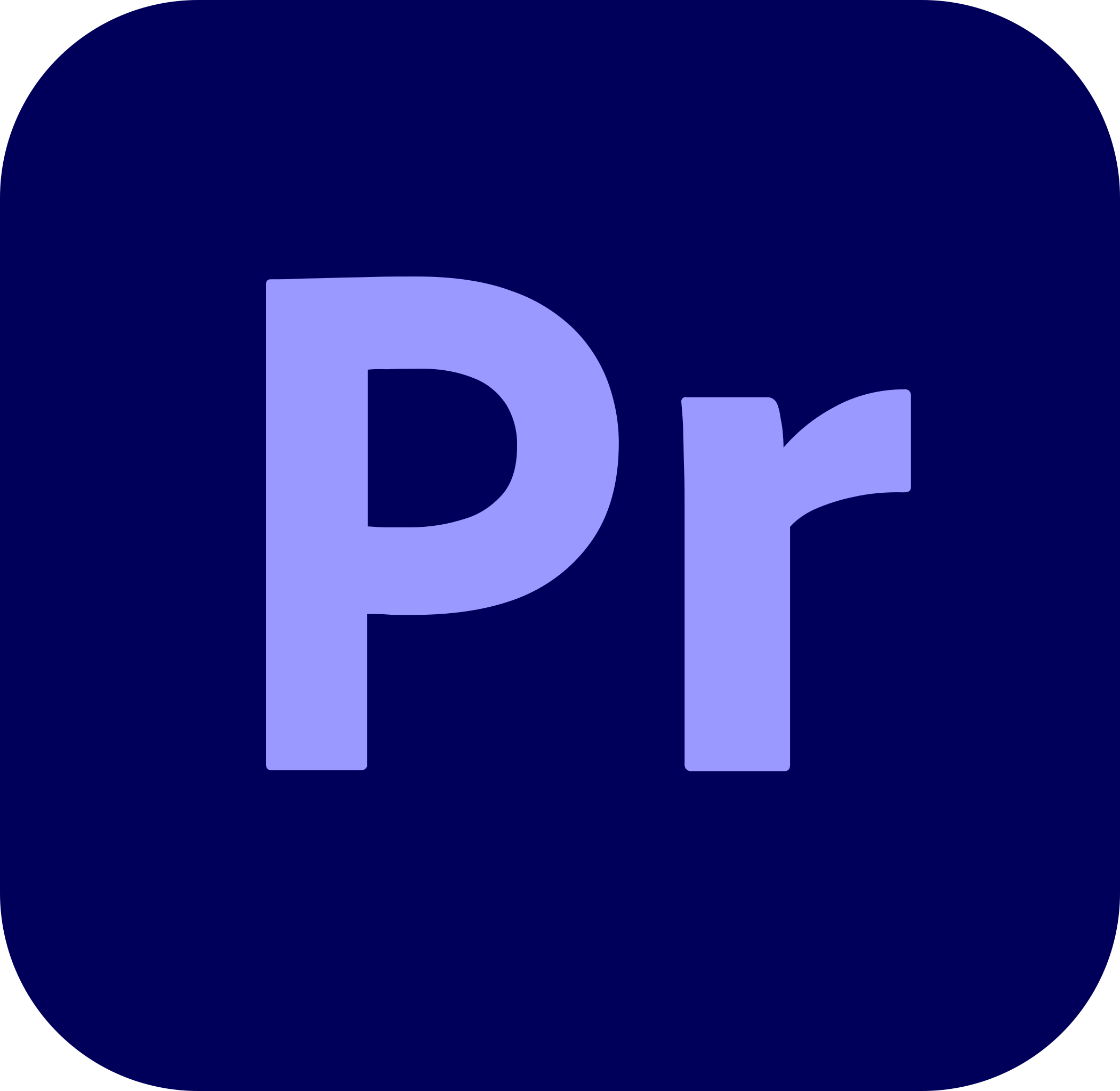 Pictured: Premiere Pro Logo